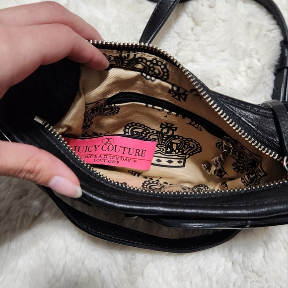 Juicy Couture crossbody dark brown vintage bag - Picture 3 of 5